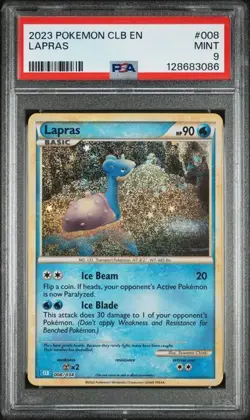 2023 POKEMON CLB EN #008 LAPRAS PSA 9 MINT CLASSIC - Image 1
