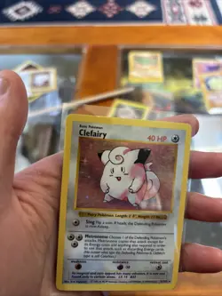 Pokemon TCG Clefairy Base Set 5/102 Shadowless Holo Rare HP / MP - Image 4