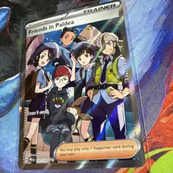 Friends In Paldea 137/131 S&V Prismatic Evolutions FA Ultra Rare Holo Pokemon NM - Image 2