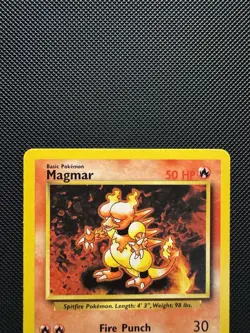 Pokemon TCG Magmar 36/102 Base Set Uncommon LP 1999 WoTC Unlimited - Image 3