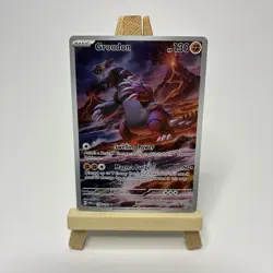 Pokemon Sword & Shield Paradox Rift Groudon 199/182 Illustration Rare - Image 1
