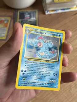 2000 Pokemon Neo Genesis Feraligatr Holo 5/111 Gret Eye Appeal LP-NM Condition - Image 4