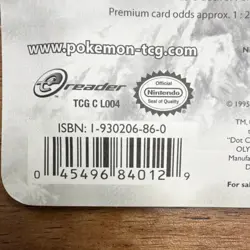 Pokemon EX Dragon Sealed Blister Booster Pack 2003 Latios - Image 3