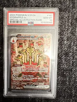 2024 POKEMON SCR EN-STELLAR CROWN SPECIAL ILLUSTRATION RARE HYDRAPPLE EX PSA 10 - Image 1