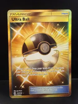 Pokemon Ultra Ball 161/149 SM Base Set Secret Rare Holo English TCG - Image 1
