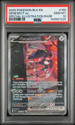 Pokemon Genesect EX 169/086 PSA 10 Black Bolt Special Illustration Rare - Image 2