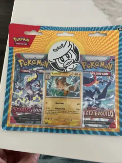 Pokemon TCG Scarlet & Violet + Paldea Evolved Blister Pack Pawmot Promo (Sealed) - Image 1