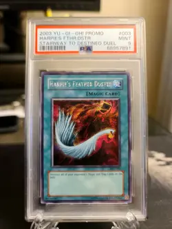 2003 Yu-Gi-Oh! Harpie's Feather Duster SDD-003 PSA 9 MINT - Image 1