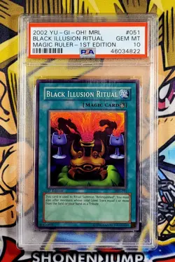 Yu-Gi-Oh! BLACK ILLUSION RITUAL 1st Ed Magic Ruler MRL-051 PSA 10 Super GEM MINT - Image 1