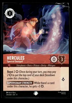 Disney Lorcana TCG Winterspell Hercules Spectral Demigod 214/204 Foil - 31426* - Image 1