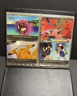 Vintage Pokemon TOPPS 28 Cards Lot TV Animation +Movie Scenes– 90s/00s Nostalgia - Image 1