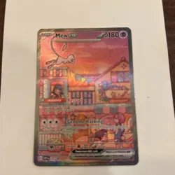 Pokemon TCG Mew ex Full Art Holo Promo Basic 180HP Scarlet & Violet 053 English - Image 1