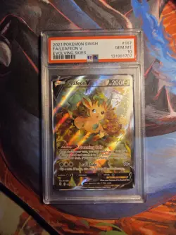 Leafeon V #167 2021 Pokemon Sword & Shield Evolving Skies PSA 10 WOW LOOK - Image 1