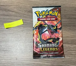 Pokemon TCG Shining Legends Factory Sealed Booster Pack *RAYQUAZA ART* - Image 1
