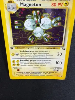 Pokemon Magneton 11/62 Fossil Rara Holo Prima Edizione Wizards ITA Carte Vintage - Image 3