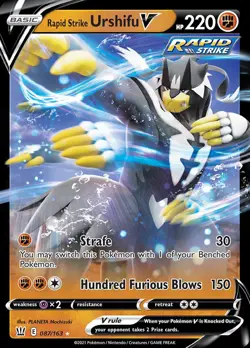 Pokemon Rapid Strike Urshifu V (87/183) Battle Styles NM HOLO - Image 1