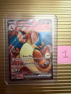 Pokemon Charizard ex 183/165 Full Art Sv: Scarlet & Violet 151 Holo - Image 1