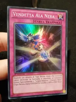 Yugioh Vendetta Ala Nera DRLG-IT031 Super Rara 1a Ed Ita NM - Image 1