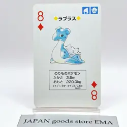 Lapras Pokemon Red Charizard Playing Cards Poker 1996 Nintendo Japanese Anime - Image 1