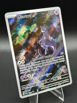 Mew ex 053 + Mewtwo 052 Scarlet & Violet 151 UPC Promo Card Lot Holo NM - Image 3