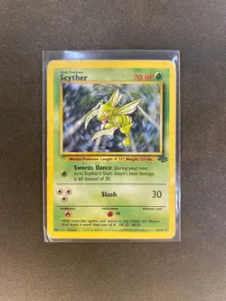 Scyther 26/64 Jungle Set Non Holo Rare Vintage Pokemon Card 1999 WOTC - Image 3