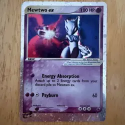 Mewtwo EX 101/109 Pokemon Card TCG Ruby and Sapphire Unlimited Holo - Image 1