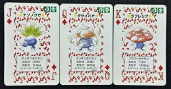 Pokemon Oddish Gloom Vileplume J Q K Diamonds Red Charizard Deck Playing Card - Image 1