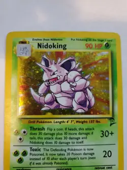 Nidoking Base Set 2 Pokemon Card WOTC HP - Image 4