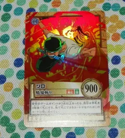 One Piece Carddass Hyper Battle C401 Roronoa Zoro Holo Foil 2001 Card US Seller - Image 1