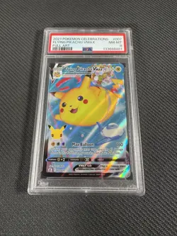 PSA 8 Flying Pikachu VMAX Celebrations 2021 Pokemon Card 007/025 Full Art Rare - Image 3