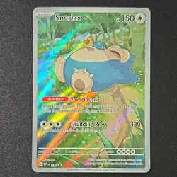 Pokemon TCG Snorlax 051 Scarlet & Violet Promo Holo Card English 2023 - Image 1