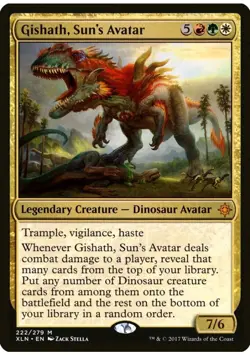 Gishath, Sun's Avatar - Ixalan MYTHIC Magic The Gathering MTG Card Legendary - Image 1