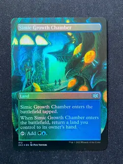 Simic Growth Chamber BORDERLESS FOIL - Double Masters 2022 MTG - Image 1