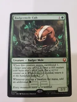 Badgermole Cub NM Non-Foil M 0167 TLA EN Magic The Gathering 2025 MTG - Image 1