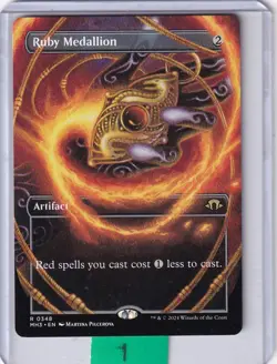 Ruby Medallion (#348)(Borderless) * Modern Horizons 3 MTG - Image 1
