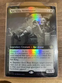 Rat King, Verminister (Extended Art Foil) Rare MTG Ninja Turtles - Image 1