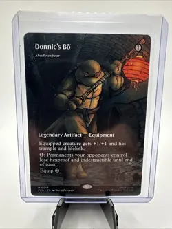 MTG Donnie's Bo Shadowspear Borderless TMNT PZA M0017 Magic The Gathering - Image 3