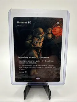 MTG Donnie's Bo Shadowspear Borderless TMNT PZA M0017 Magic The Gathering - Image 4