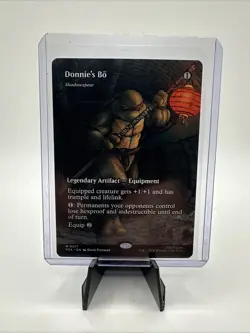 MTG Donnie's Bo Shadowspear Borderless TMNT PZA M0017 Magic The Gathering - Image 5