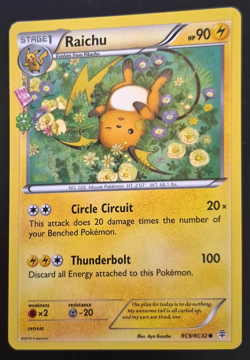 Raichu - RC9/RC32 - Generations Radiant Collection - XY 2016 Pokemon Card LP - Image 1