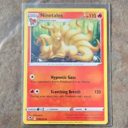 Pokemon TCG Ninetales 018/195 Swsh12 Silver Tempest 110HP Uncommon Regular - Image 1
