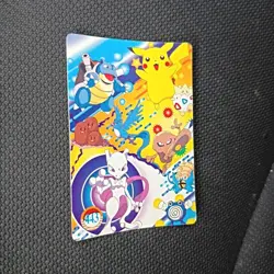 Pokemon Pocket Monsters Vending Prism Holo Vintage Sticker #449 PIKACHU rare - Image 4