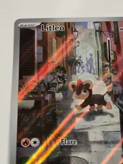 Pokemon TCG Litleo IR 139/132 Illustration Rare Pokemon Mega Evolution Full Art - Image 5