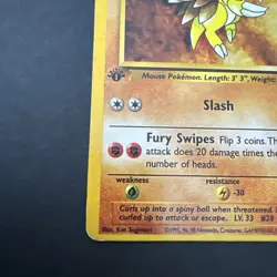1st Edition Sandslash 41/62 Fossil Uncommon WOTC Pokemon TCG Card - Image 5