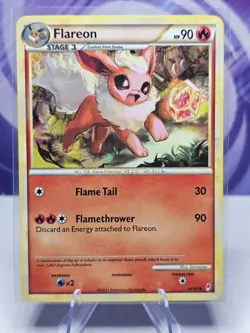 Pokemon TCG Flareon Call of Legends 44/95 Regular Uncommon LP - Image 1