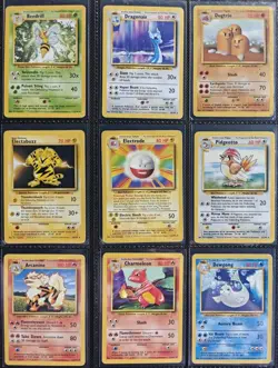 Complete Base Set Non Holos 17-102 Pokemon Cards Pokemon WOTC TCG 1999 MP - Image 1