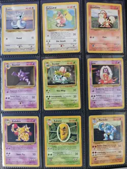 Complete Base Set Non Holos 17-102 Pokemon Cards Pokemon WOTC TCG 1999 MP - Image 3