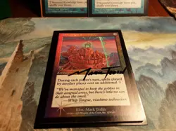 Defense Grid Urza's Legacy Foil Autographed by artist Mark Tedin. (PANGOLIN MTG) - Image 2