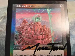 Defense Grid Urza's Legacy Foil Autographed by artist Mark Tedin. (PANGOLIN MTG) - Image 4