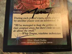 Defense Grid Urza's Legacy Foil Autographed by artist Mark Tedin. (PANGOLIN MTG) - Image 5